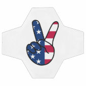 USA Flag V Zeichen Fußball (Flach)