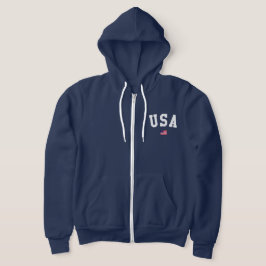 USA flag varsity Hoodie