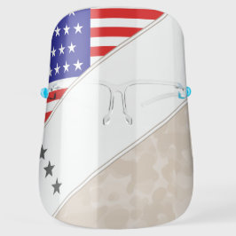 USA Flag Vereinigte Staaten Männer Camouflage Amer Gesichtsvisier