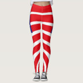 USA FLAG VERS AMERIKCA STARTEN by Masanser Pixel a Leggings (Vorderseite)