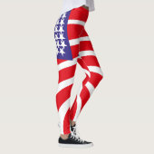 USA FLAG VERS AMERIKCA STARTEN by Masanser Pixel a Leggings (Rechts)