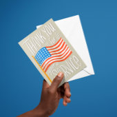 USA Flag Vielen Dank für Ihren Service Dankeskarte