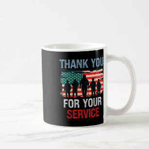 Usa Flag Vielen Dank für Ihren Service - Memorial Kaffeetasse
