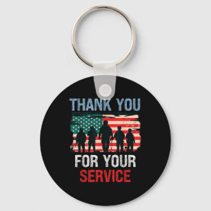 Usa Flag Vielen Dank für Ihren Service - Memorial Schlüsselanhänger