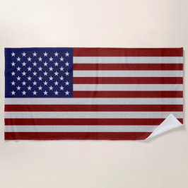 USA Flag Vintag Design Modern Beach Handtuch