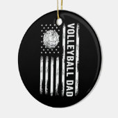 USA Flag Volleyball Vater Volleyball Game Day Vibe Keramik Ornament (Links)