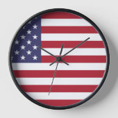 USA Flag Wall Clock, Wall Clock für Zuhause Décor Uhr (Vorderseite)