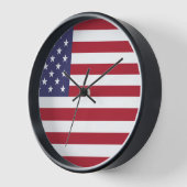 USA Flag Wall Clock, Wall Clock für Zuhause Décor Uhr (Winkel)