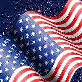 USA Flag Wavy Pattern Planer