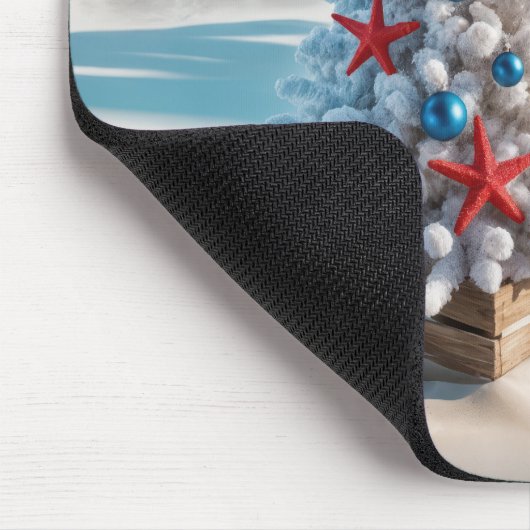 USA Flag Weihnachtsbaum Mousepad (Ecke)