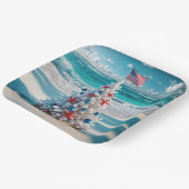 USA Flag Weihnachtsbaum Pappteller (Gewinkelt)