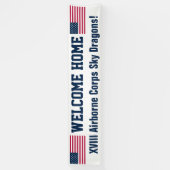 USA Flag Welcome Zuhause Custom Banner (Vertikal)