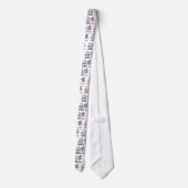USA Flag Westie Terrier Neck Tie Krawatte (Rückseite)