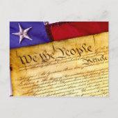USA Flag Wir das Volk Postkarte (Vorderseite)