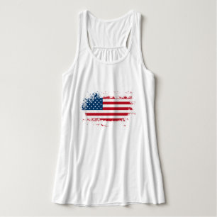 USA Flag Women's Plus-Size-Basic-T - Shirt