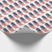 USA Flag Wrapping Paper Geschenkpapier (Ecke)