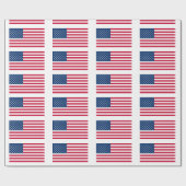 USA Flag Wrapping Paper Geschenkpapier (Flach)