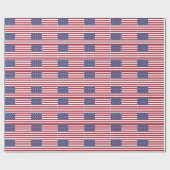 USA Flag Wrapping Paper Geschenkpapier (Flach)