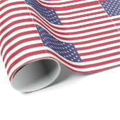 USA Flag Wrapping Paper Geschenkpapier (Rolleneckpunkt)