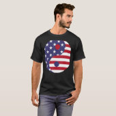 USA Flag Ying and Yang T-Shirt (Vorne ganz)