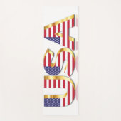USA Flag Yoga Mat USA Yogamatte (Vorderseite)