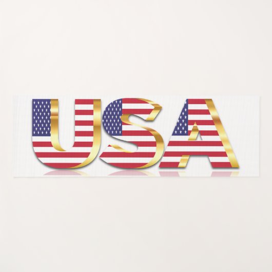 USA Flag Yoga Mat USA Yogamatte (Vorderseite (Horizontal))