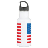 USA-Flagge1 Trinkflasche (Rückseite)