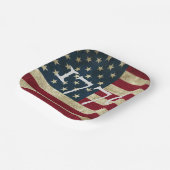 USA-Flagge 1776 Party Pappteller (Gewinkelt)