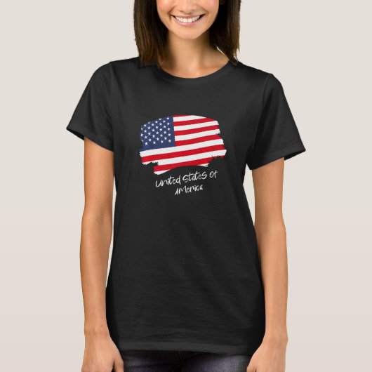 USA-Flagge 1 T-Shirt (Vorderseite)