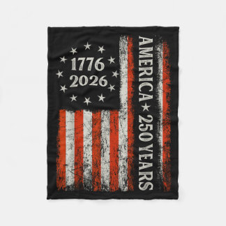 USA-Flagge 250 Jahre Jubiläum 1776-2026 Freiheit Fleecedecke