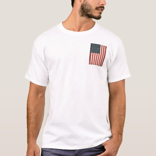 USA-Flagge 2 T-Shirt (Vorderseite)