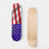 USA-Flagge 3 Skateboard (Vorderseite)