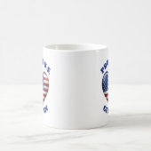 USA-Flagge | 3D-Herzsymbol | Stolz US-Bürger Kaffeetasse (Mittel)