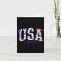 USA-Flagge 4. Juli Coquette-Schleife floral patrio