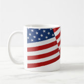USA-Flagge | Abzeichen | Pop Art Kaffeetasse (Links)