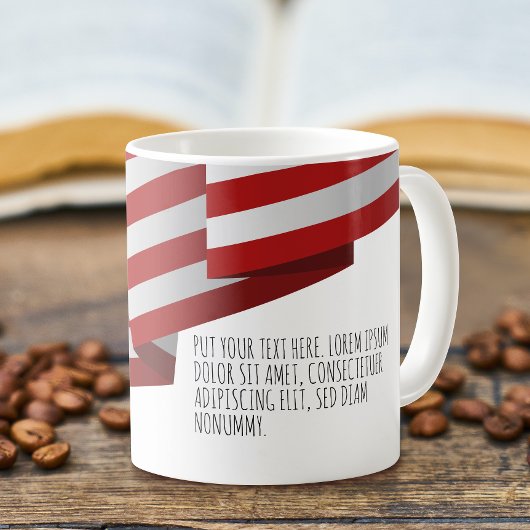 USA-Flagge | Abzeichen | Pop Art Kaffeetasse