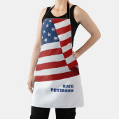 USA-Flagge | Abzeichen | Pop Art Schürze (InSitu)