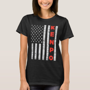 USA-Flagge American Kenpo Vintage Patriotisch Kemp T-Shirt