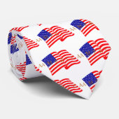 USA-Flagge - Amerika Krawatte (Gerollt)