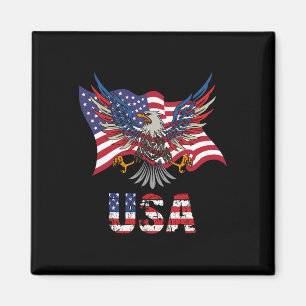 Usa-Flagge Amerikanisch Vereinigte Staaten Von Ame Magnet