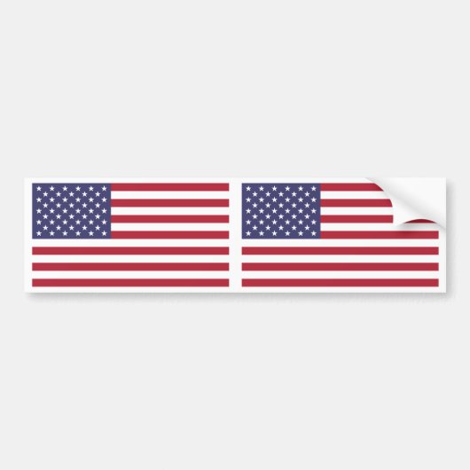 USA-Flagge Autoaufkleber (Vorne)