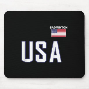 USA-Flagge Badminton-Team Cooler Spieler Ausrüstun Mousepad