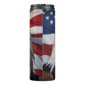 *~* USA Flagge Bald EAGLE Patriotic Amerika AP16 Thermosbecher (Rückseite)