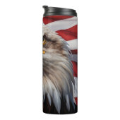 *~* USA Flagge Bald EAGLE Patriotic Amerika AP16 Thermosbecher (Nach rechts gedreht)