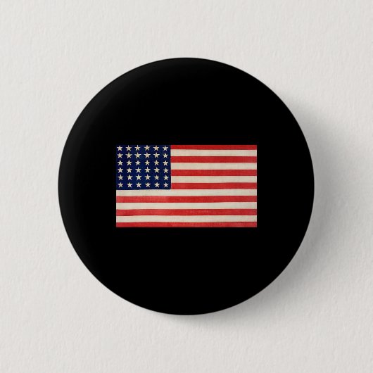 USA-Flagge Basic für Männer Frauen und Kinder US P Button (Vorderseite)