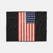 USA-Flagge Basic für Männer Frauen und Kinder US P Fleecedecke (Vorderseite (Horizontal))