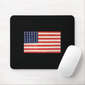 USA-Flagge Basic für Männer Frauen und Kinder US P Mousepad (Mit Mouse)