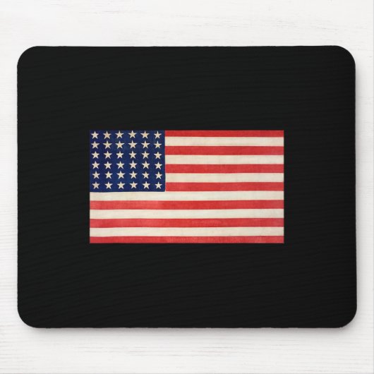 USA-Flagge Basic für Männer Frauen und Kinder US P Mousepad (Vorne)
