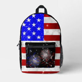 USA-Flagge Bedruckter Rucksack