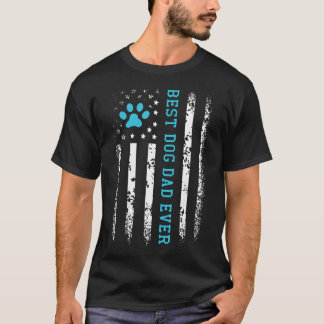 USA-Flagge Bester Hund Papa Aller Amerikanischer H T-Shirt